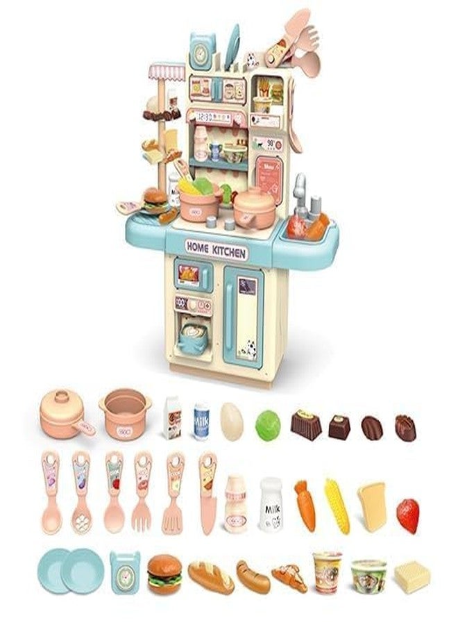 GIPTOC Kids Kitchen Set - Pretend Play Cooking Toy with Light & Steam Effects, Role Play Kitchen Playset with Accessories for Boys & Girls (Age 3+) - Image 2